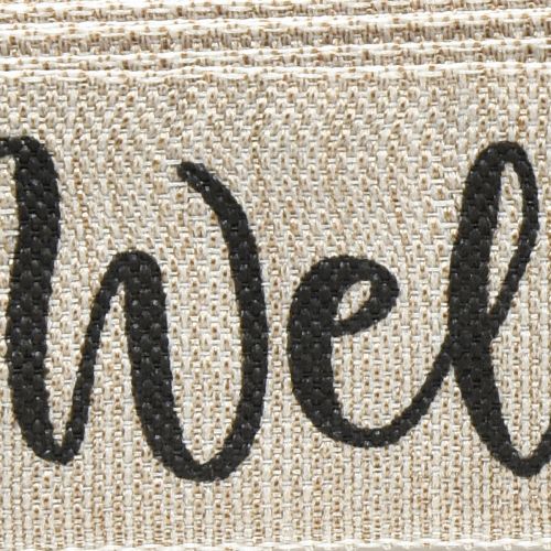 Artikel “Welkom” lint deurdecoratie decoratief lint voor deurkrans 30mm 7m