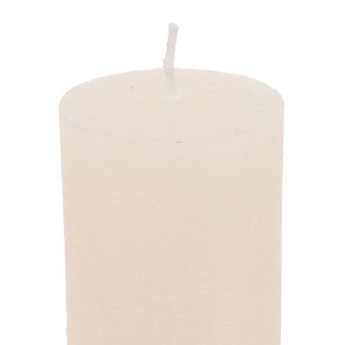 Artikel Grote kaarsen effen stokkaarsen crème 50x300mm 4 st