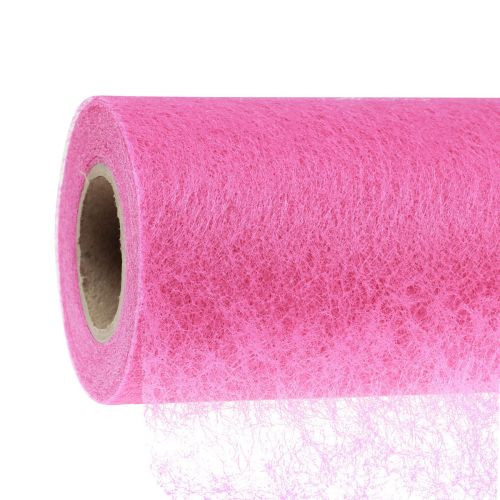 Floristik24 Decoratieve fleece tafelloper decoratieve fleece tafelloper roze 23cm 25m