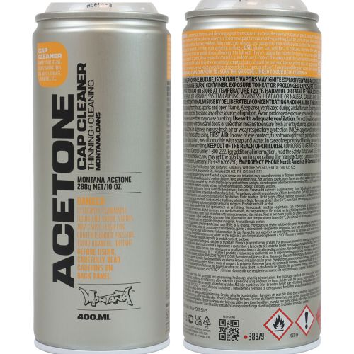 Artikel Aceton sprayreiniger + verdunner Montana Cap Cleaner 400ml
