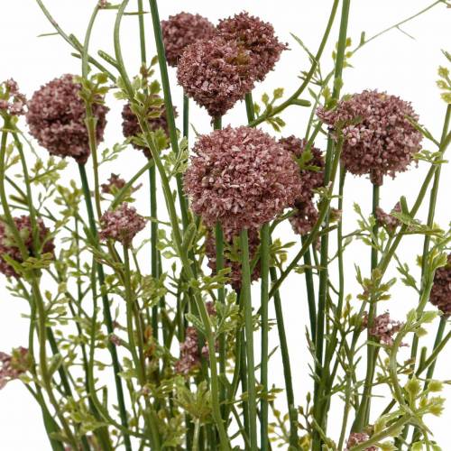 Floristik24 Kunstmatige Craspedia Violet Drumstick Kunstbloemen 3st