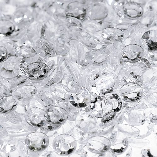 Floristik24 Diamanten in acryl Ø4mm helder 110g