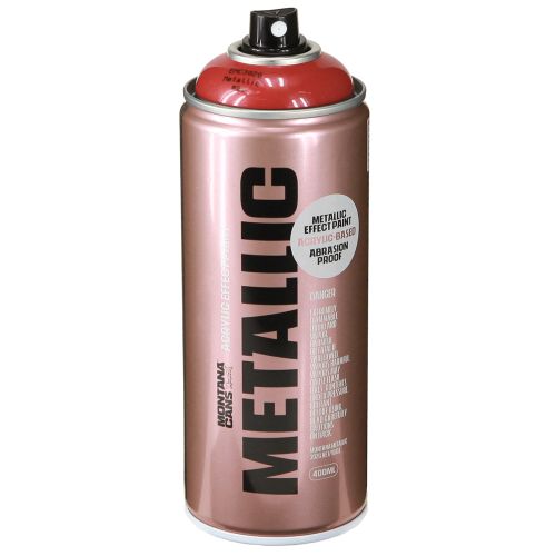 Acrylspray metallic rood Montana Cans effectspray 400ml