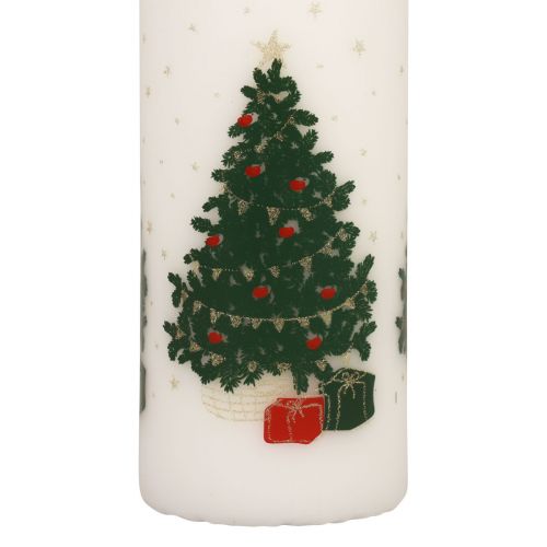 Artikel Adventskalenderkaars Kerstkaars wit 150/65mm