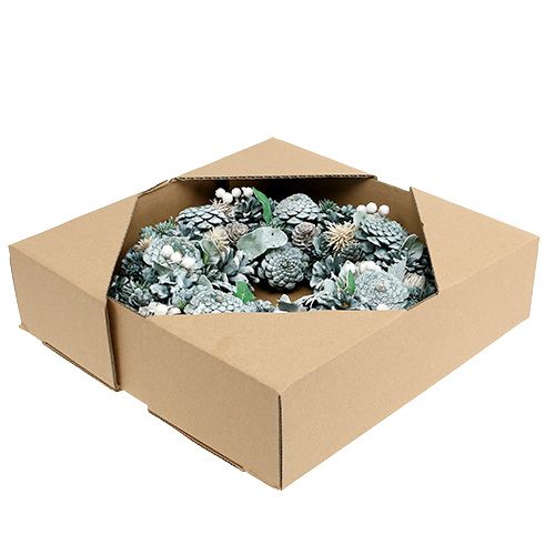 Komstkroon met kegels groen Ø35cm | Floristik24.nl