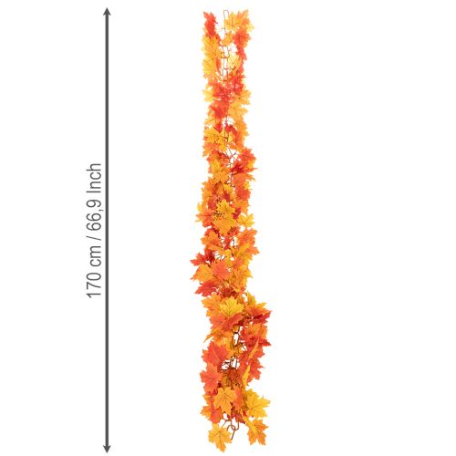 Artikel Kunstmatige esdoornbladerenslinger, herfstdecoratie, 170 cm