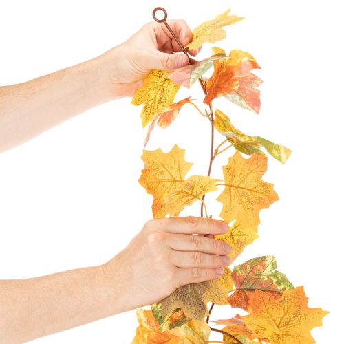 Kunstmatige esdoornkrans, herfstdecoratie, 165 cm | Floristik24.nl