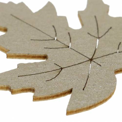 Artikel Strooidecoratie esdoornbladeren geel, bruin, platina assorti 4cm 72 st