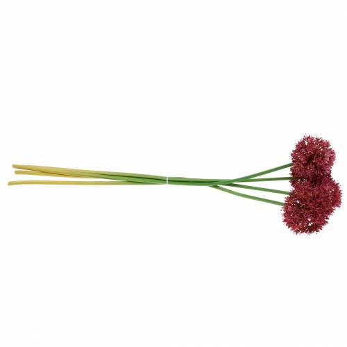 Floristik24 Sier Allium Kunst Mauve Ø7cm H58cm 4st