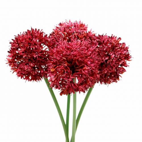 Sier Allium Kunst Mauve Ø7cm H58cm 4st