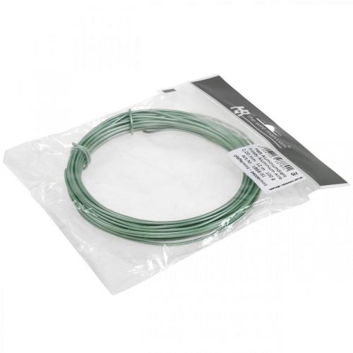 Floristik24 Aluminiumdraad Ø2mm Groen Mat 100g 12m