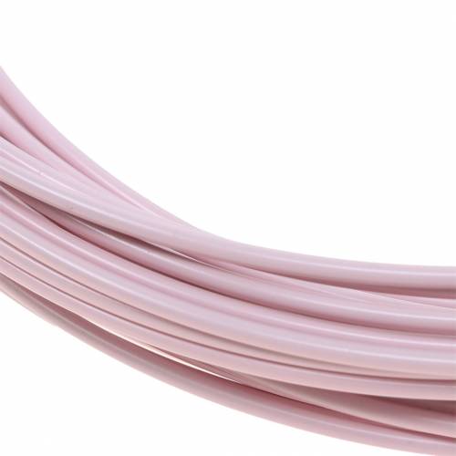 Floristik24 Aluminiumdraad Ø2mm pastelroze 100g 12m