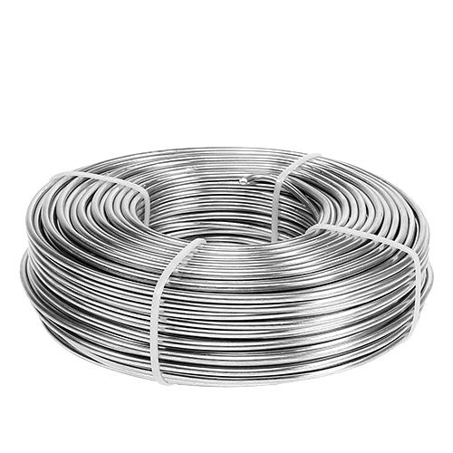 Floristik24 Aluminiumdraad 3mm 1kg zilver