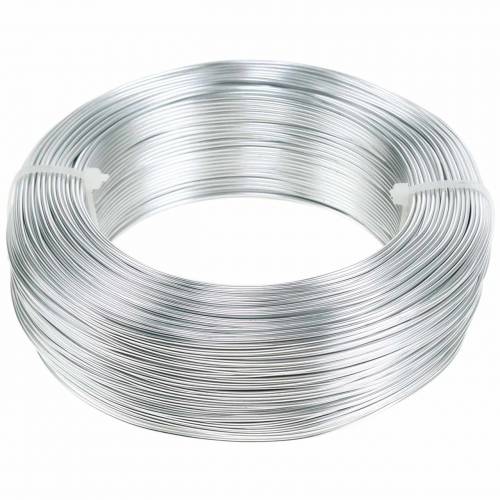 Floristik24 Aluminium draad Ø1.0mm zilver 250g 120m