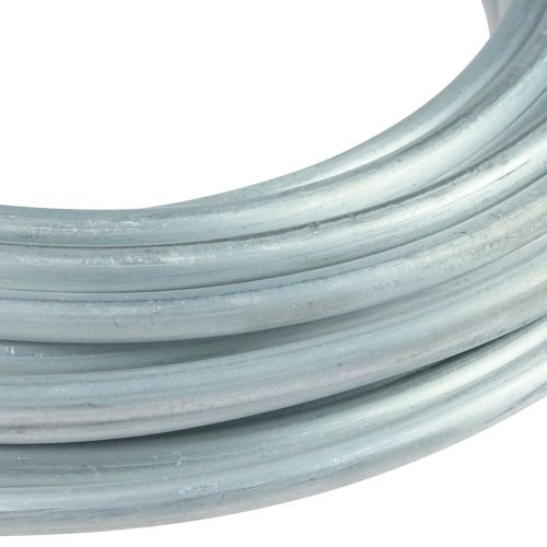 Floristik24 Aluminiumdraad aluminiumdraad 5mm sieradendraad wit-zilver mat 500g