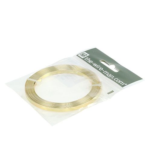 Artikel Aluminium platte draad goud 5 mm x 1 mm 2,5 m