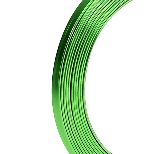 Artikel Aluminium platte draad groen 5mm x 1mm 2,5m