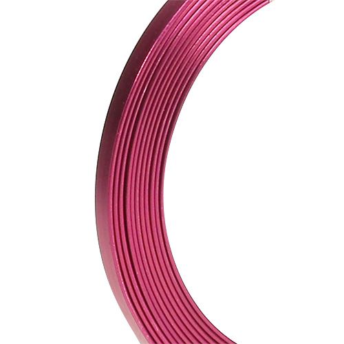 Artikel Aluminium platte draad roze 5 mm x 1 mm 2,5 m