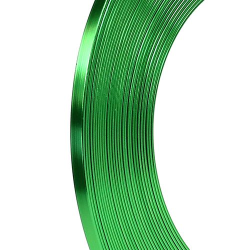 Aluminium platdraad appelgroen 5mm 10m