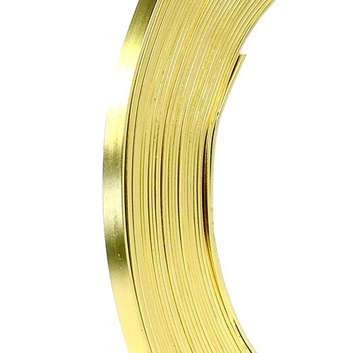 Floristik24 Aluminium platdraad goud 5mm 10m