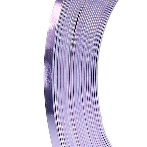 Floristik24 Aluminium platdraad lavendel 5mm 10m
