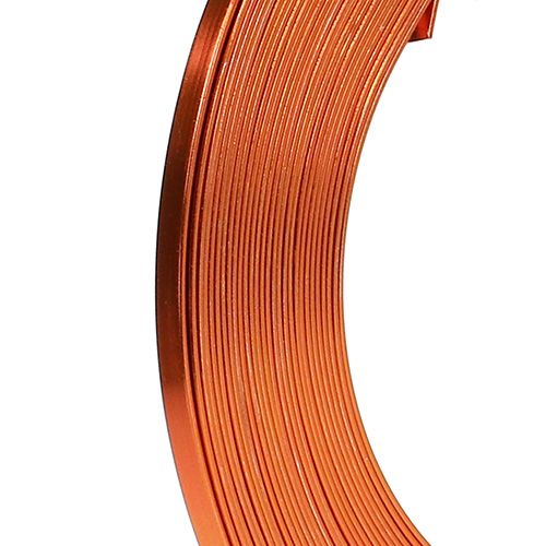 Aluminium platte draad Oranje 5mm 10m