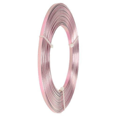 Artikel Aluminium platdraad roze 5mm 10m