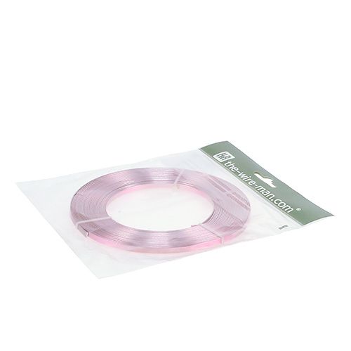 Artikel Aluminium platdraad roze 5mm 10m