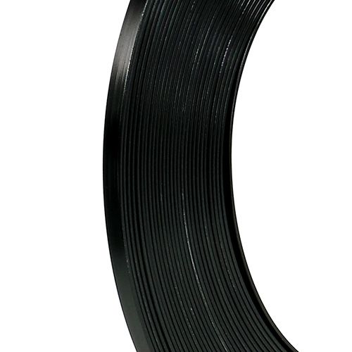 Aluminium platdraad zwart 5mm 10m