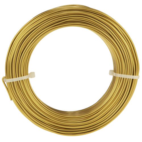 Artikel Aluminiumdraad 2mm hobbydraad decoratief draad goud 60m 500g