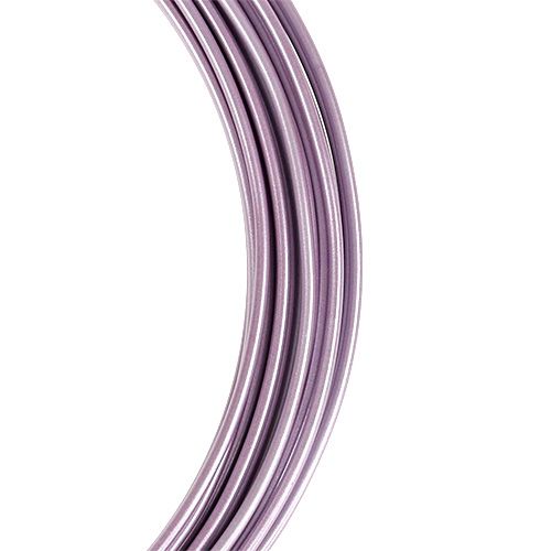 Aluminiumdraad pastel paars Ø2mm 12m