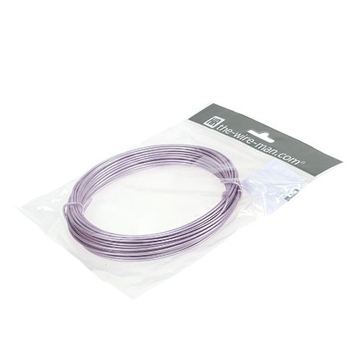Floristik24 Aluminiumdraad pastel paars Ø2mm 12m