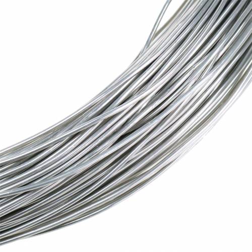 Floristik24 Aluminiumdraad Ø2mm zilver 1kg