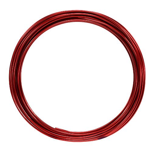 Floristik24 Aluminiumdraad 2 mm 100 g rood