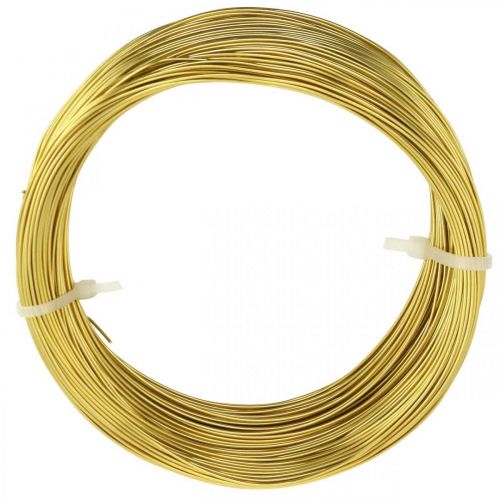 Artikel Aluminiumdraad Ø1mm goud decoratiedraad rond 120g