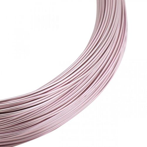 Artikel Aluminiumdraad Ø1mm roze sierdraad rond 120g