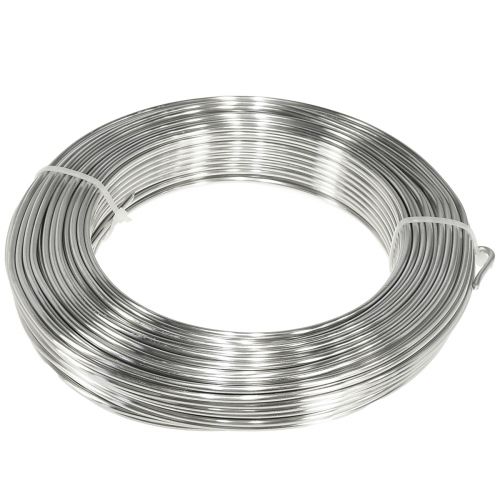 Floristik24 Aluminiumdraad sierdraad hobbydraad zilver Ø3mm 1kg