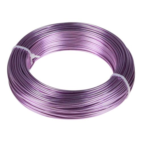 Artikel Aluminiumdraad paars Ø2mm sieradendraad lavendel rond 500g 60m