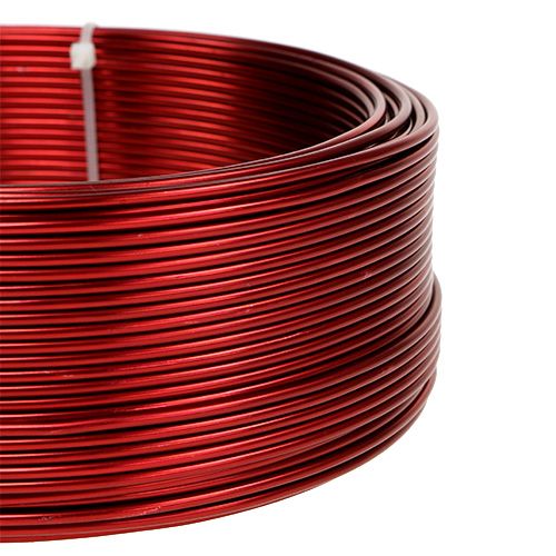 Floristik24 Aluminiumdraad rood Ø2mm 500g (60m)