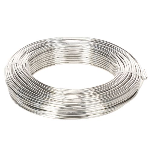 Aluminiumdraad, zilverkleurig, 3 mm, knutseldraad voor creatieve projecten, 1 kg