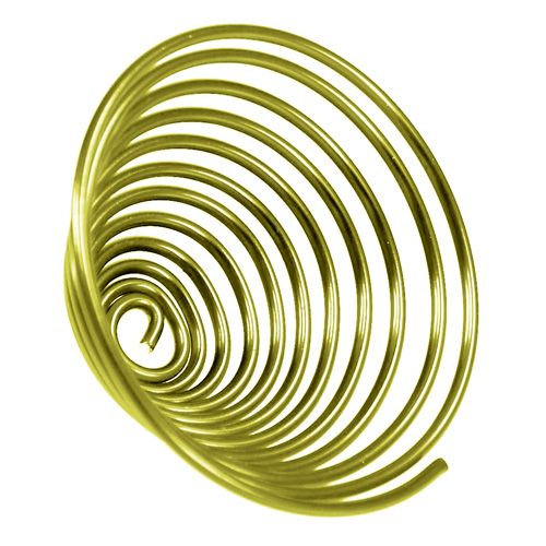 Floristik24 Aluminium slak metalen slak goud 2mm 120cm 2st
