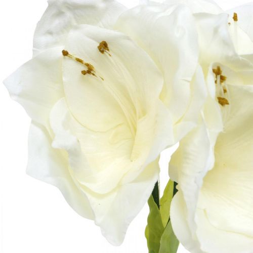 Floristik24 Kunstbloem amaryllis witte ridder ster kerstdecoratie H40cm