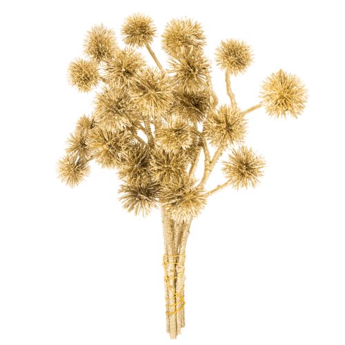 Kunstmatige barnsteenfruitboomtak, gouden versiering, 26 cm, bundel van 6 kopen | Floristik24.nl