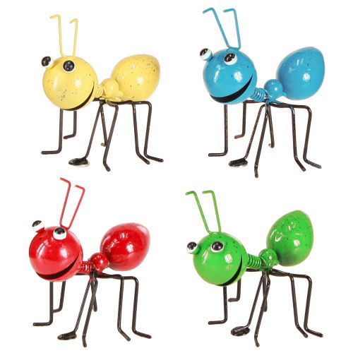 Artikel Mierendecoratie Metalen figuren met magneet 11×8,5×10cm 4 stuks