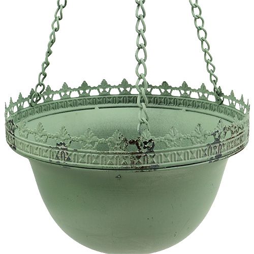 Floristik24 Hangende hangmand groen Ø23cm H21cm