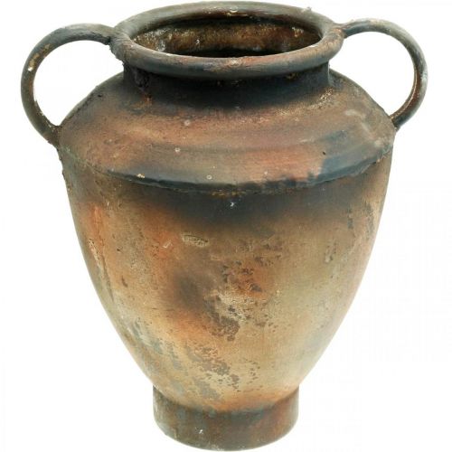 Floristik24 Amphora antieke look voor plantenvaas metaal tuindecoratie H29cm