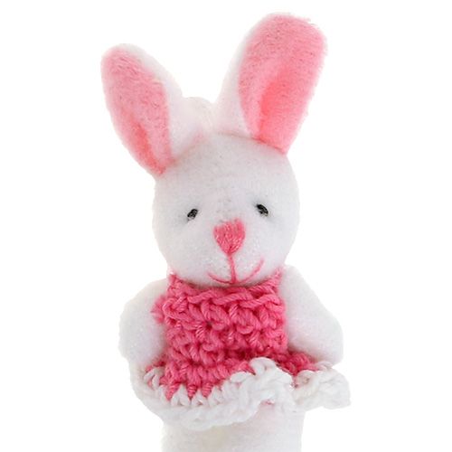 Artikel Hangend konijntje 5,5 cm roze 9st