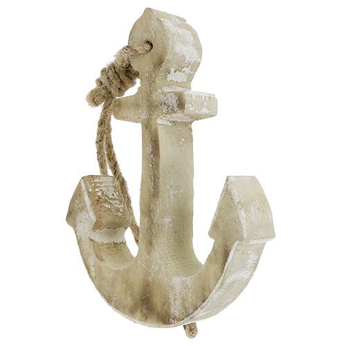 Floristik24 Ankerset van hout 8cm, 12cm, 18.5cm