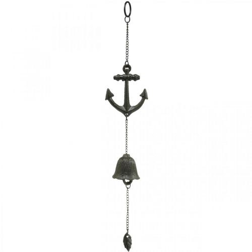 Floristik24 Hanger ankerbel, maritieme decoratie windgong, gietijzer L47.5cm