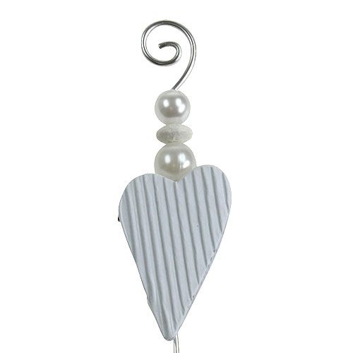 Floristik24 Badges met hart 12cm 16 st